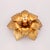 Beautiful vintage gold leaf covered flush mount, made by Masca Italy in the 1960s. The lamp is in good vintage condition,...
