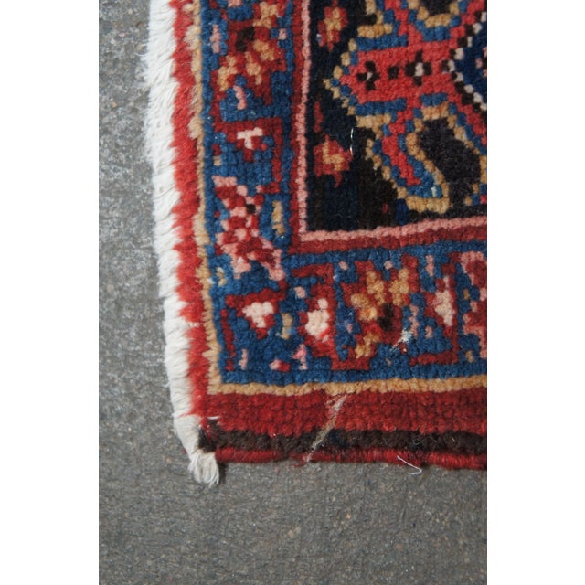 Semi Antique Oriental Tribal Hand Knotted Wool Area Rug Carpet 11' X 13' For Sale - Image 9 of 12