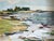 Mid-Century Modern 'Tidal Rhythm' Vintage Expressive Coastal Landscape Oil Painting, Framed For Sale - Image 9 of 12