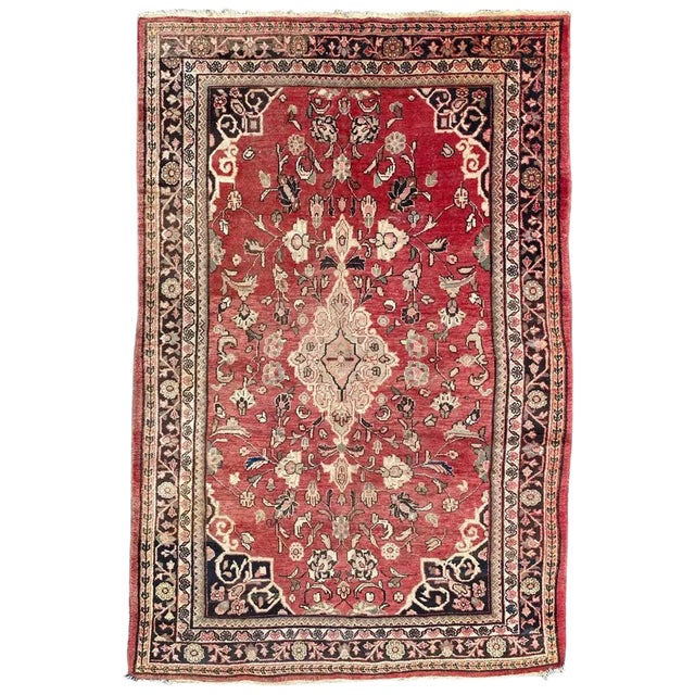 Large Mid-Century Mahal Rug For Sale