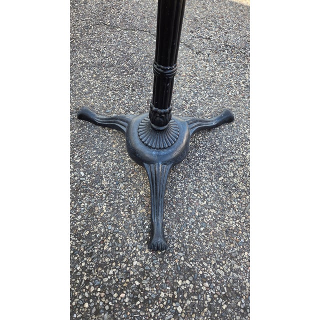 Black Late 20th Century Neoclassical Revival Cast-Iron Tripod Table Base For Sale - Image 8 of 17