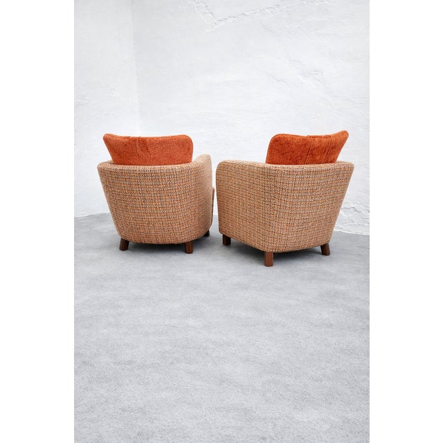 Lounge Armchairs attributed to Kaesz Gyula, Hungary, 1940s, Set of 2 For Sale - Image 4 of 16