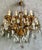 Antique Gilded 12-Light Crystal Chandelier, 1890s For Sale - Image 9 of 11