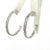 1990s Pair of John Hardy Estate XL 2" Cable Chain Hoop Earrings Silver For Sale - Image 4 of 9