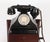 Vintage Black Bakelite Rotary Wall Cradle Telephone and Dictograph, 1940s, Set of 2 For Sale - Image 3 of 17