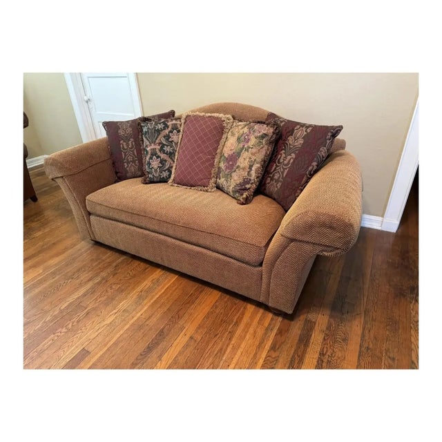 Henredon's quality, style and design does not disappoint. This sofa offers a unique herringbone textile pattern that adds...