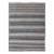 Flat-Weave Modern Kilim Rug With Stripes in Shades of Blue Charcoal and Ivory For Sale