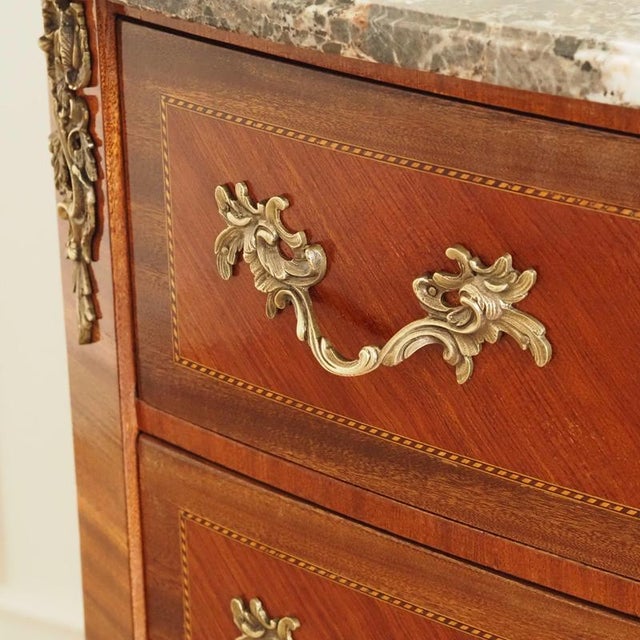Antique French Chest of Drawers with Marble Top, 1800s For Sale - Image 14 of 17