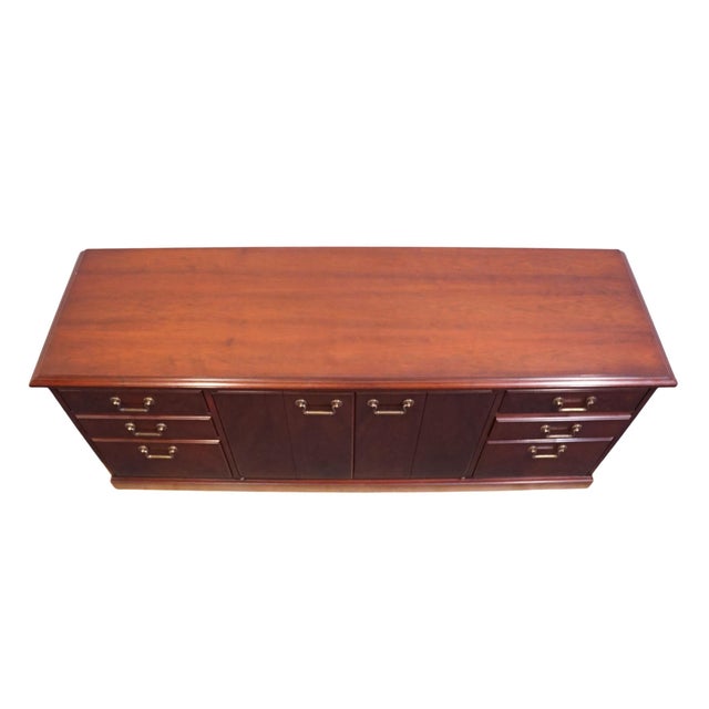 Kimball Furniture Solid Mahogany Traditional Style 72" Office Credenza For Sale - Image 9 of 12