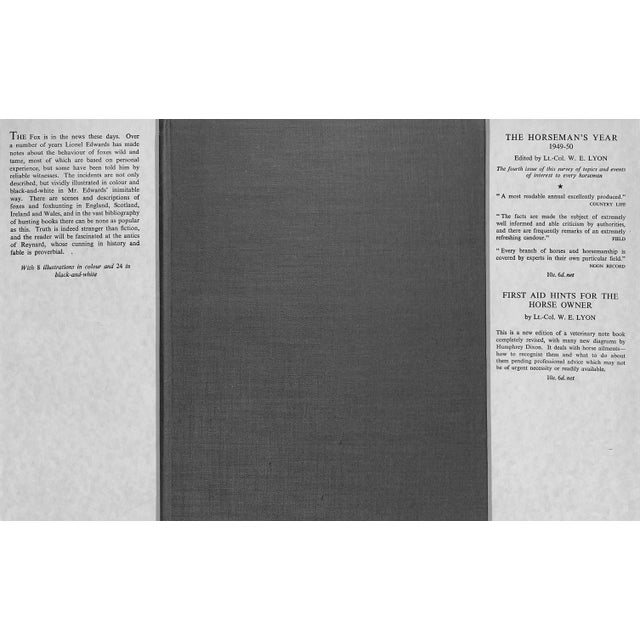 "The Fox" 1949 Edwards, Lionel For Sale - Image 4 of 13