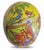 1940s Vintage German Paper Mâché Easter Egg — XL 10" Bunny Painting Scene For Sale - Image 5 of 8