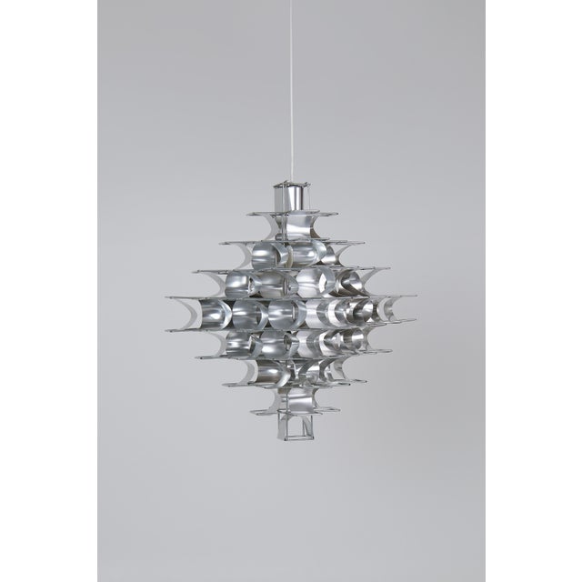 Cassiopée 9-Tier Pendant Light by Max Sauze, 1970s For Sale - Image 9 of 15