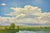 2020s Summer Sky Over the Marsh Original Oil Painting by G. Hodges For Sale - Image 5 of 6