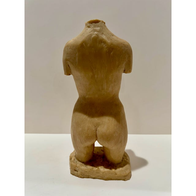 Mid 20th Century Mid 20th Century Larry Mohr Signed Resin Figurative Torso Sculpture Modernist Female Form For Sale - Image 5 of 9
