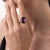 1970s Vintage 10.80 Carat Amethyst 10k Yellow Gold Ring, Size 7.25 For Sale - Image 5 of 6