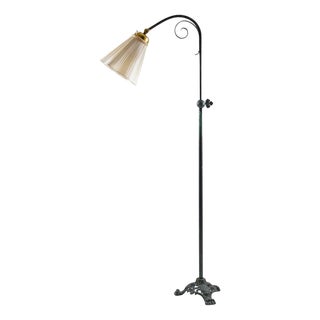 Swedish Floor Lamp in Patinated Brass, 1930s For Sale