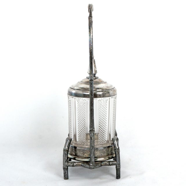James Tufts Silverplate Pickle Caster Bamboo Aesthetic Movement Circa 1870 For Sale - Image 4 of 14