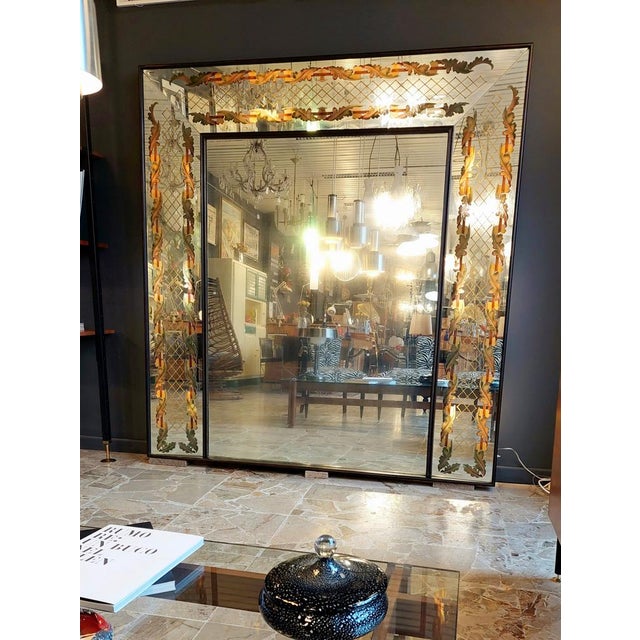 Backlit Mirror by Luigi Brusotti, Italy, 1940s For Sale - Image 4 of 15