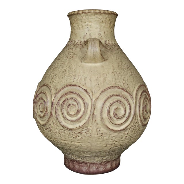 1970s West German Scheurich Ceramic Amphora Vase For Sale