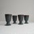 The Netherlands, mid 20th century. Wonderful set of 4 studio pottery goblets made in the Netherlands, somewhere in the...