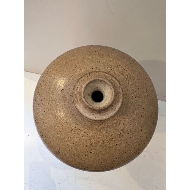 Modern Large Tan Ceramic Vessel by Stephen May For Sale - Image 3 of 8
