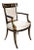 Wood Early 19th Century Italian Regency Style Ebony & Gilt Armchairs in European Silk - a Pair For Sale - Image 7 of 13