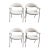 Postmodern Set 4 Dining Chairs/Side Chairs by Marble Imperial Design, 1970 For Sale