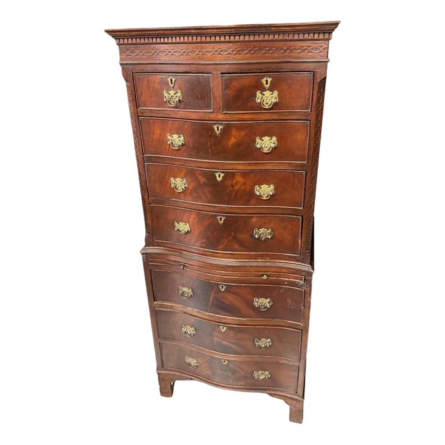 Vintage Mahogany Chest on Chest, 1920s For Sale