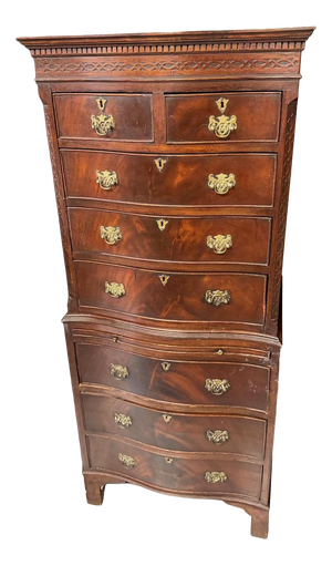 Vintage Mahogany Chest on Chest, 1920s
