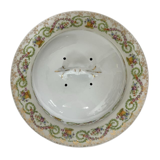Antique C. 1883-1914, Imperial China Austria Covered Cheese Dish For Sale - Image 4 of 5