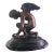 Vintage Grand Scale Patinated Bronze "Cupid Playing With a Butterfly" After Injalbert 1890 For Sale