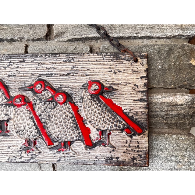 Ceramic Wall Plaque by Marianne Starck for Michael Andersen, Denmark, 1960 For Sale - Image 6 of 8