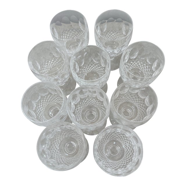 Waterford Colleen Short Stem Wine Glasses- Set of 10 For Sale