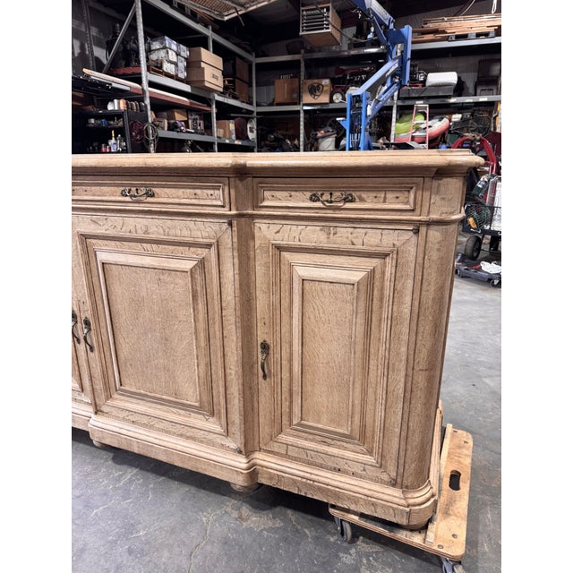 19th Century Bleached Oak Server For Sale - Image 9 of 18