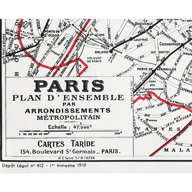 Date: 1959 Size: 10.5 x 8.25 inches About the Poster: Paris has always been the heart and soul of France, and this 1959...