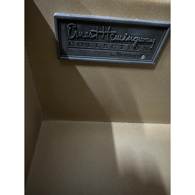 1990s Thomasville Ernest Hemingway Bombe Painted Wardrobe For Sale - Image 5 of 11