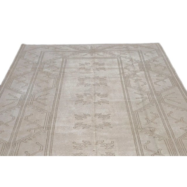 Turkish Oushak Rug 6'7'' X 9'5'' For Sale - Image 3 of 12