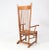 Arts & Crafts Art Nouveau High Back Armchair in Oak with Rush Seat, 1900s For Sale - Image 5 of 11