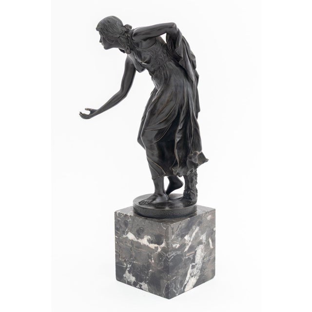 Metal Walter Schott "Die Kugelspielerin" Bronze For Sale - Image 7 of 8