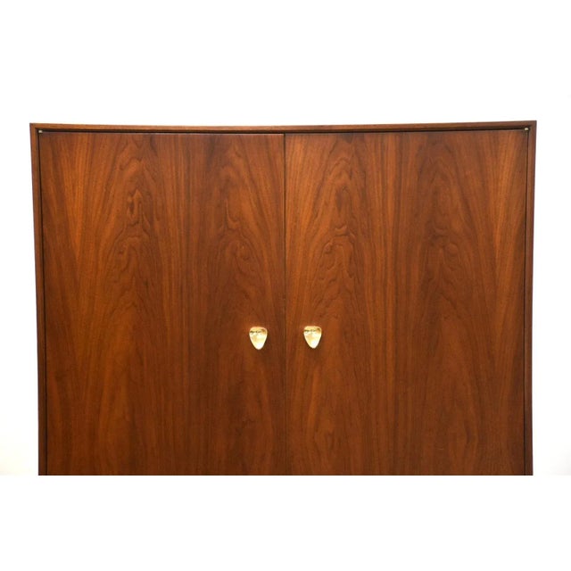 Walnut Armoire Dresser For Sale - Image 10 of 12