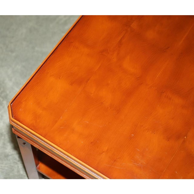 Vintage Georgian English Style Hardwood Side Tables, Set of 2 For Sale - Image 14 of 16