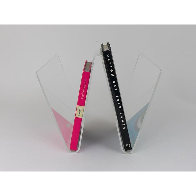 Vintage Italian Acrylic Magazine Rack, 1980s For Sale - Image 15 of 18