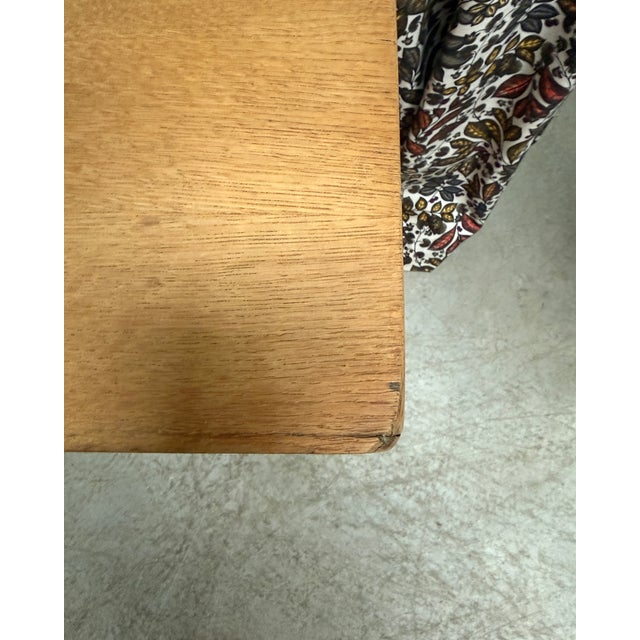 Oak Half-Ministerial Desk, 1950s For Sale - Image 10 of 13