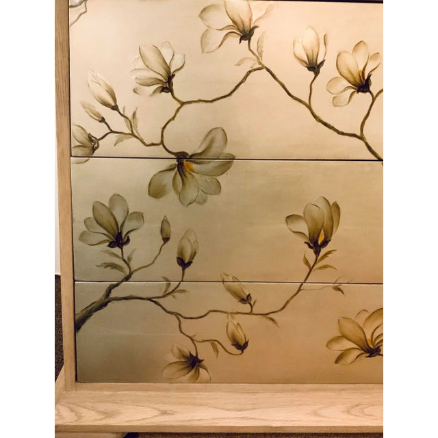 Baker Furniture Company Baker Milling Road Modern Silver Leaf Flora Nightstand For Sale - Image 4 of 6