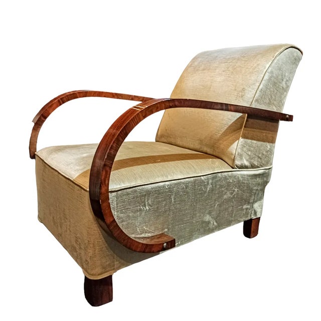 Art Deco Armchairs, 1930s, Set of 2 For Sale - Image 3 of 4