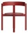 Red Painted Beech Principal Chair by Bodil Kjaers for Karakter For Sale