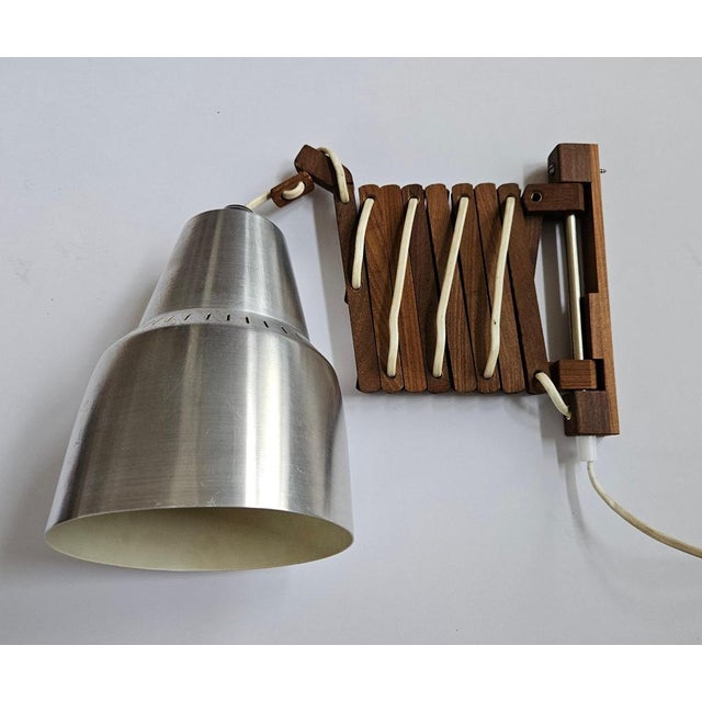 Mid-Century Wall Scissor Lamp, Sweden, 1960s For Sale - Image 10 of 12