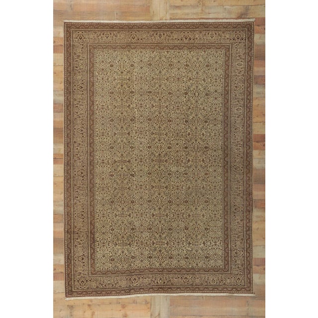 Brown Vintage Turkish Sivas Rug, 06'08 X 09'06 For Sale - Image 8 of 9