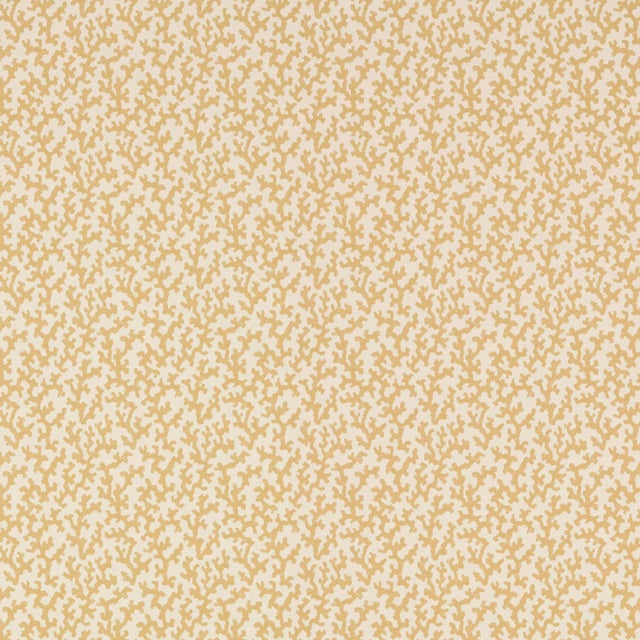 Sample - Schumacher Folly Wallpaper in Straw For Sale