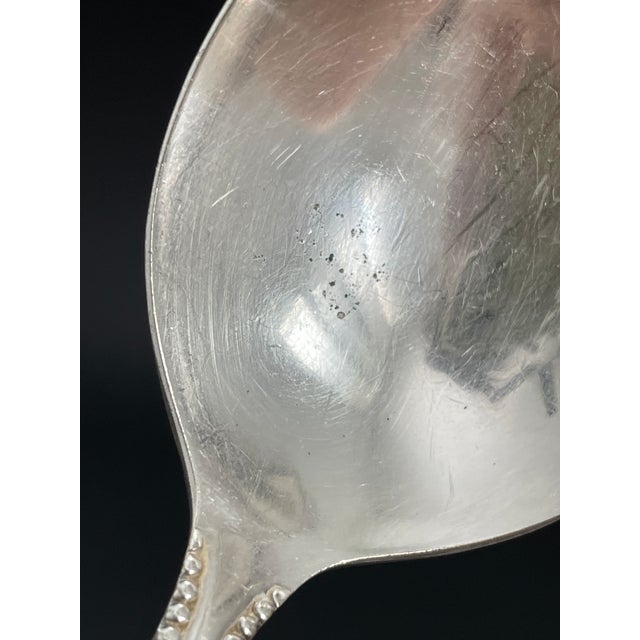 Holmes & Edwards Pearl 1898 Silverplate Round Bowl Gumbo Soup Spoons - Set of 6 For Sale In Las Vegas - Image 6 of 9